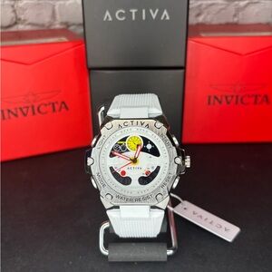 Activa X Invicta Digital Men's Watch - 55mm, white